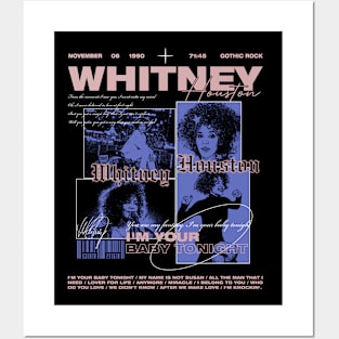 Whitney Houston 80s 90s Vintage Posters and Art